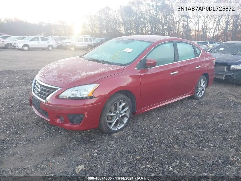 2013 Nissan Sentra Sr VIN: 3N1AB7AP0DL725872 Lot: 40874305