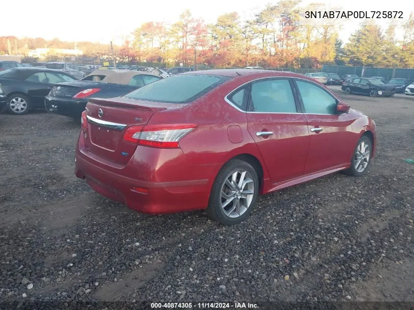 2013 Nissan Sentra Sr VIN: 3N1AB7AP0DL725872 Lot: 40874305