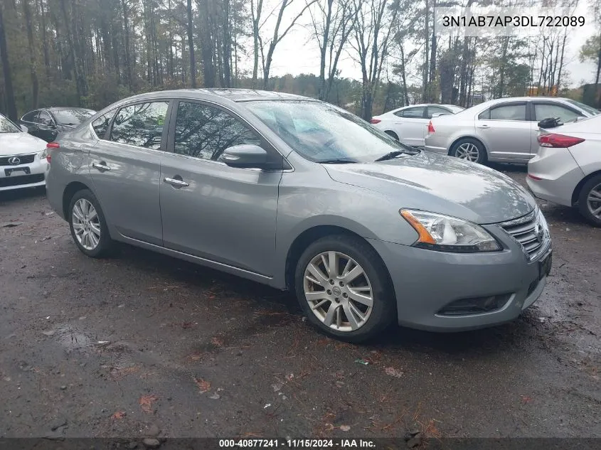 3N1AB7AP3DL722089 2013 Nissan Sentra Sl