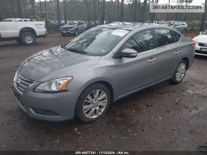 3N1AB7AP3DL722089 2013 Nissan Sentra Sl