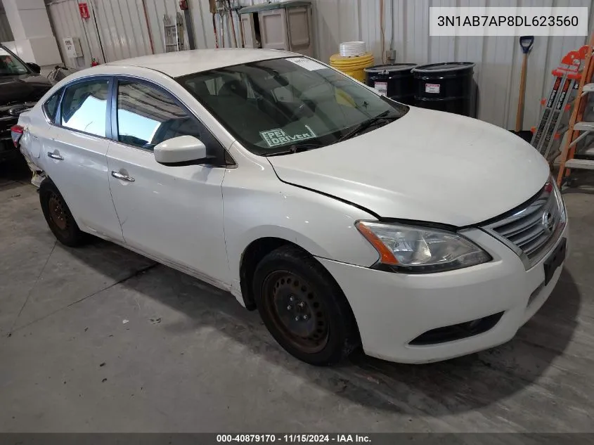 2013 Nissan Sentra Sv VIN: 3N1AB7AP8DL623560 Lot: 40879170