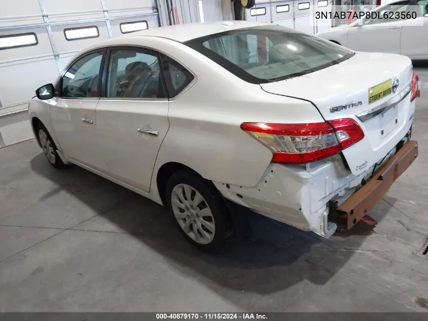 2013 Nissan Sentra Sv VIN: 3N1AB7AP8DL623560 Lot: 40879170