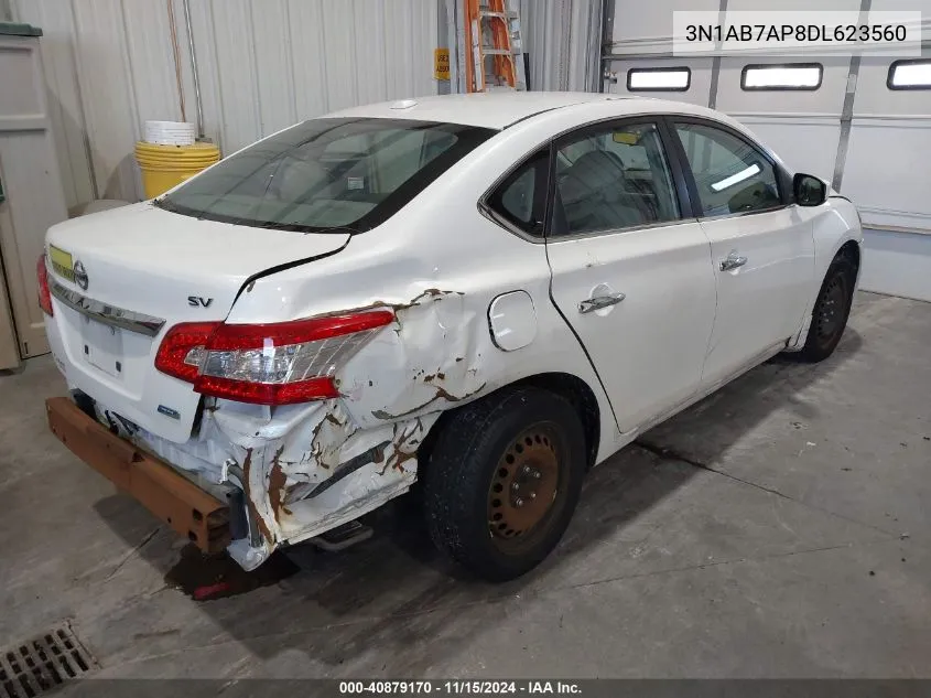 2013 Nissan Sentra Sv VIN: 3N1AB7AP8DL623560 Lot: 40879170