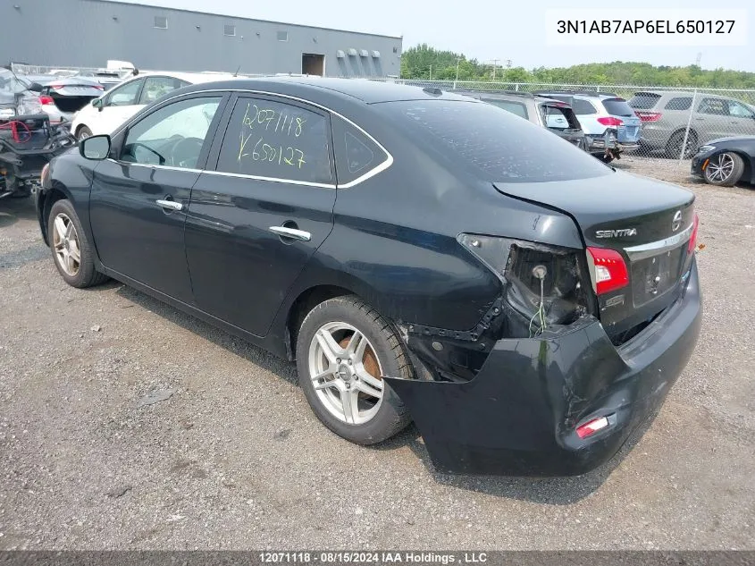 3N1AB7AP6EL650127 2014 Nissan Sentra