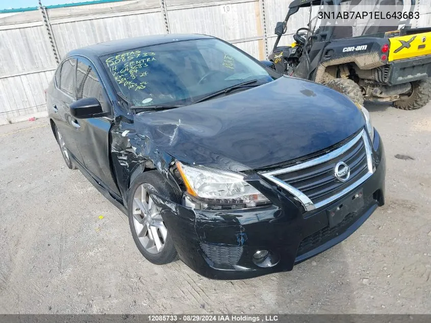 3N1AB7AP1EL643683 2014 Nissan Sentra