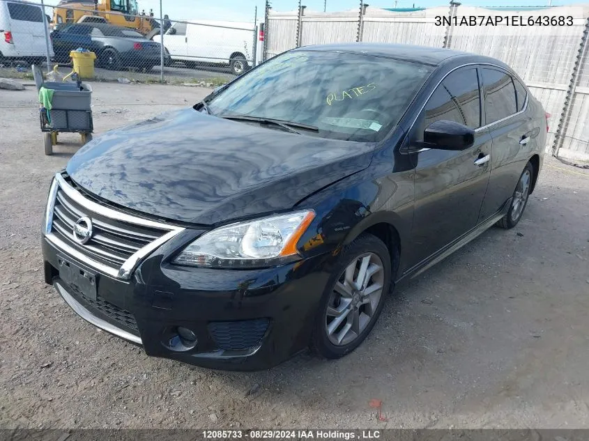 3N1AB7AP1EL643683 2014 Nissan Sentra