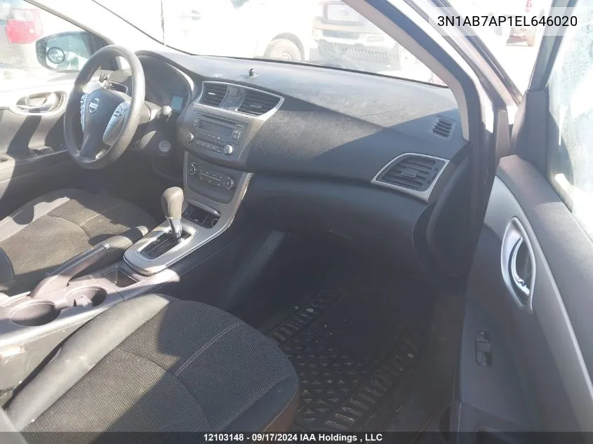 3N1AB7AP1EL646020 2014 Nissan Sentra