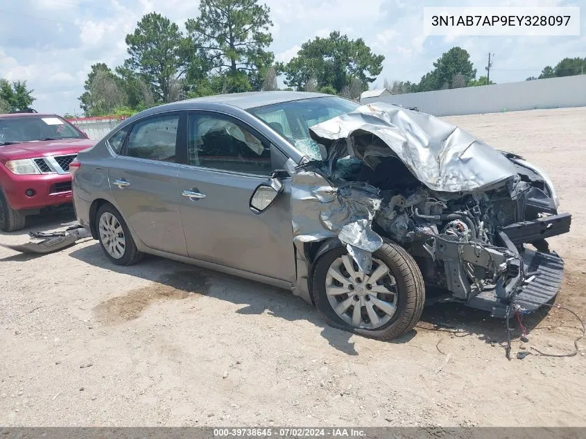 2014 Nissan Sentra Sv VIN: 3N1AB7AP9EY328097 Lot: 39738645