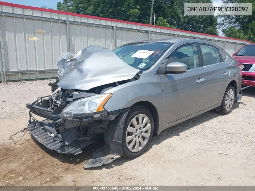 3N1AB7AP9EY328097 2014 Nissan Sentra Sv