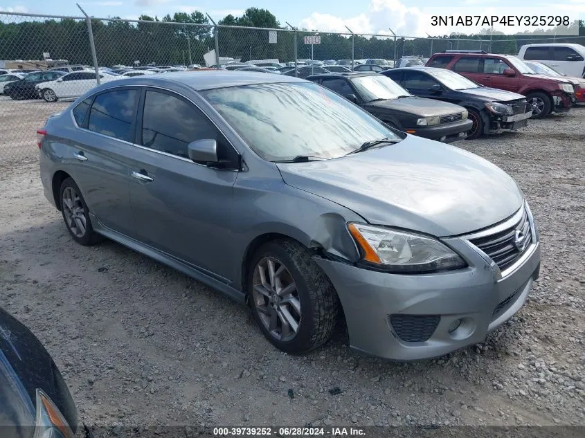 2014 Nissan Sentra Sr VIN: 3N1AB7AP4EY325298 Lot: 39739252