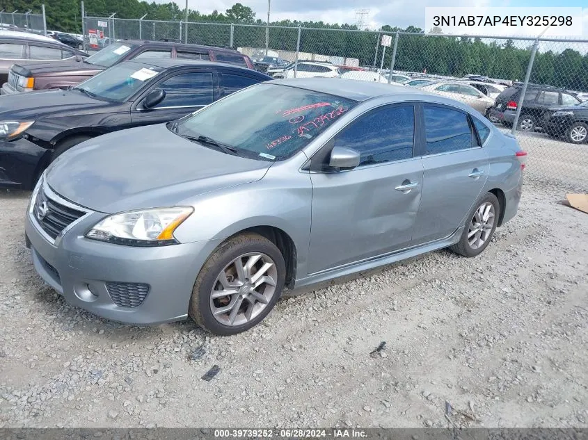 2014 Nissan Sentra Sr VIN: 3N1AB7AP4EY325298 Lot: 39739252