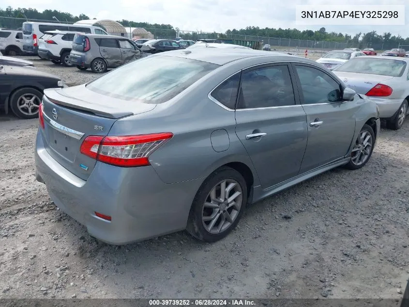 2014 Nissan Sentra Sr VIN: 3N1AB7AP4EY325298 Lot: 39739252