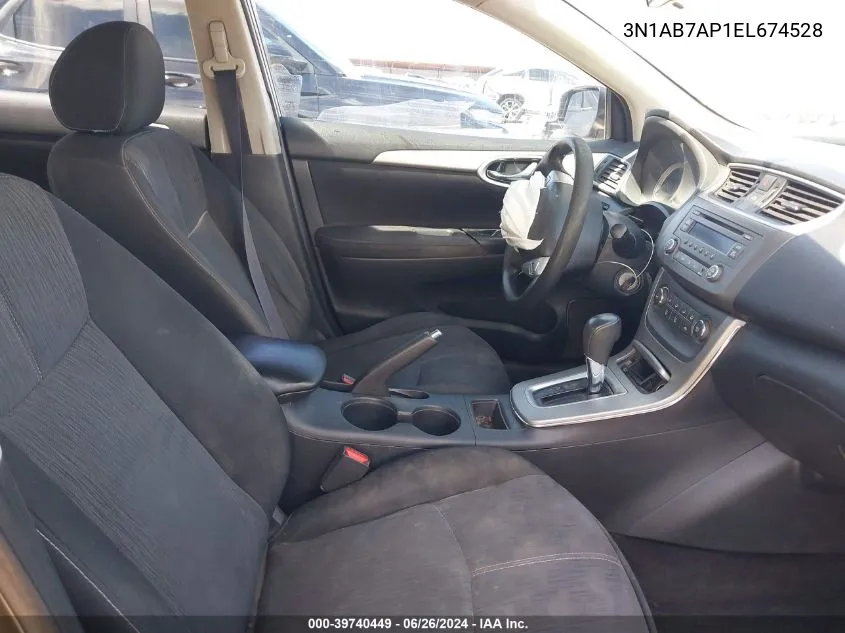 3N1AB7AP1EL674528 2014 Nissan Sentra Sv