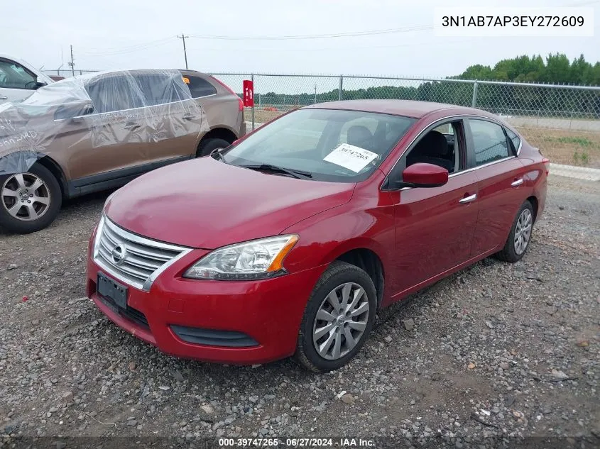 3N1AB7AP3EY272609 2014 Nissan Sentra Sv