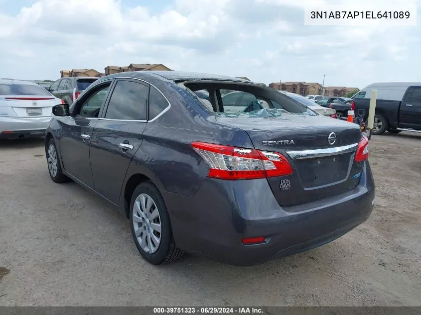 3N1AB7AP1EL641089 2014 Nissan Sentra S