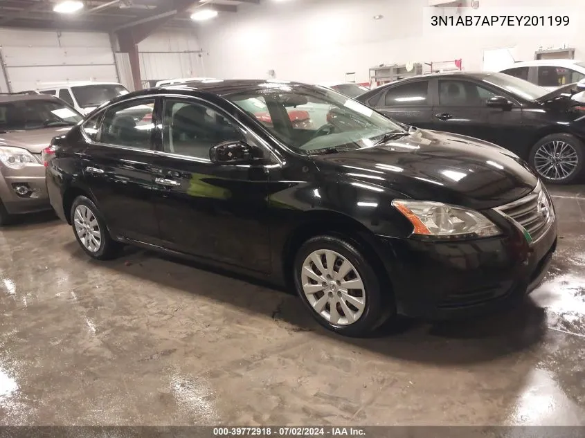 2014 Nissan Sentra Sv VIN: 3N1AB7AP7EY201199 Lot: 39772918