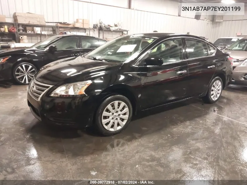 3N1AB7AP7EY201199 2014 Nissan Sentra Sv