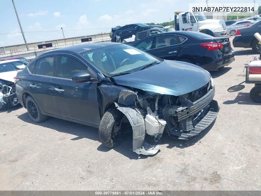 3N1AB7AP7EY222814 2014 Nissan Sentra Sv