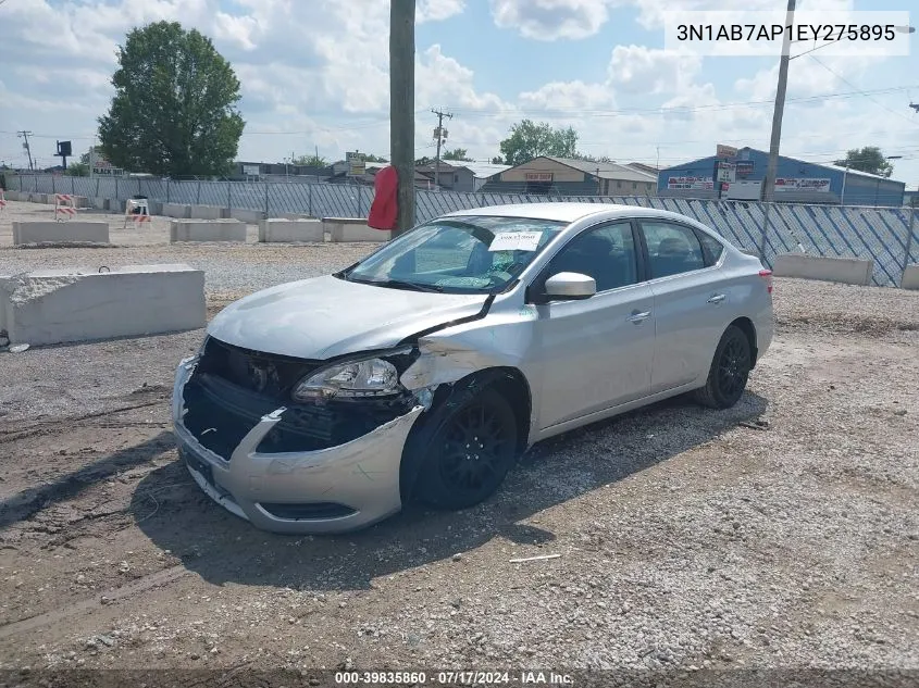 2014 Nissan Sentra S VIN: 3N1AB7AP1EY275895 Lot: 39835860