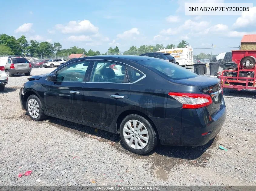 3N1AB7AP7EY200005 2014 Nissan Sentra Sv