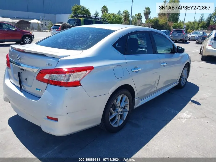 2014 Nissan Sentra Sr VIN: 3N1AB7AP3EY272867 Lot: 39889811