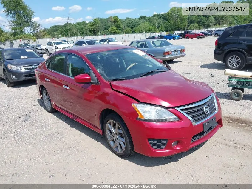 2014 Nissan Sentra Sr VIN: 3N1AB7AP4EY337547 Lot: 39904322