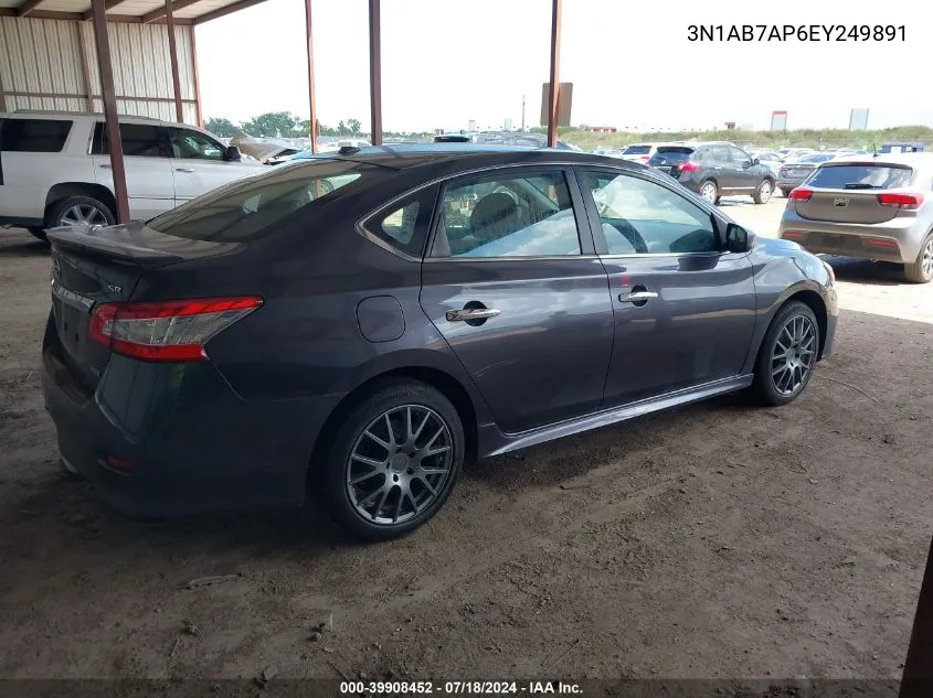 3N1AB7AP6EY249891 2014 Nissan Sentra Sr