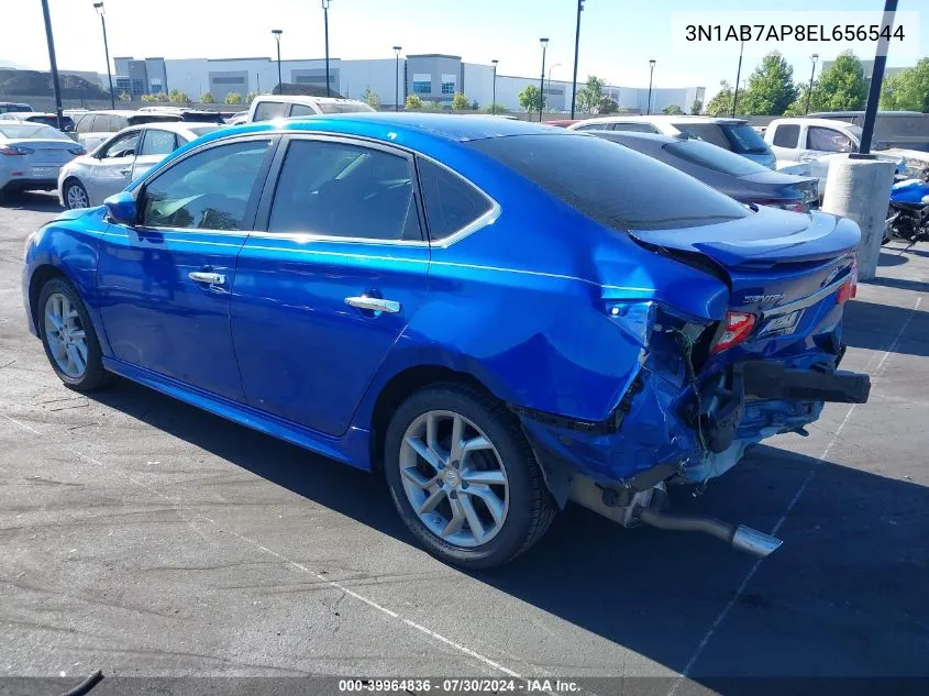 2014 Nissan Sentra Sr VIN: 3N1AB7AP8EL656544 Lot: 39964836