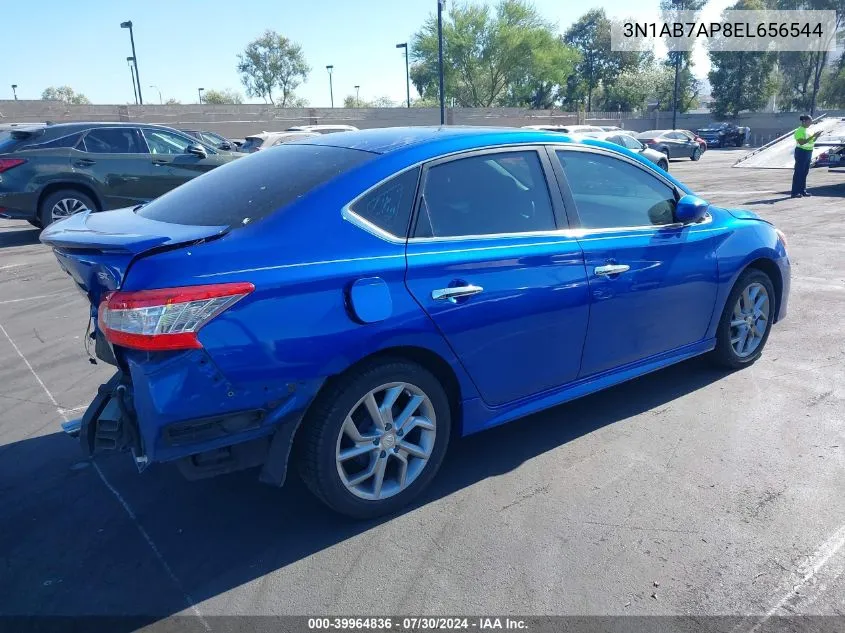 2014 Nissan Sentra Sr VIN: 3N1AB7AP8EL656544 Lot: 39964836