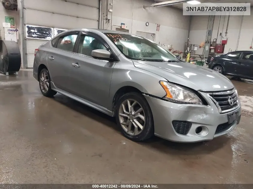 2014 Nissan Sentra Sr VIN: 3N1AB7AP8EY312828 Lot: 40012242