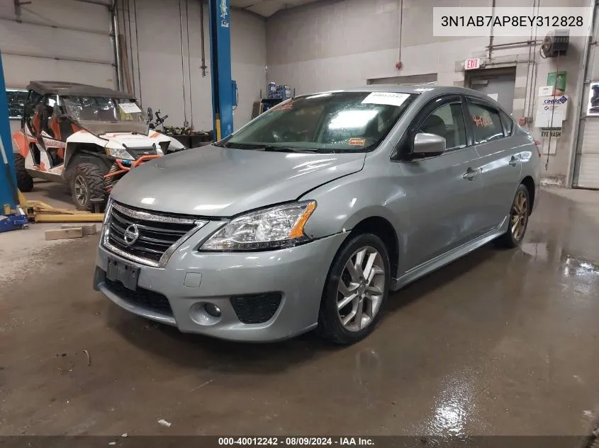 3N1AB7AP8EY312828 2014 Nissan Sentra Sr