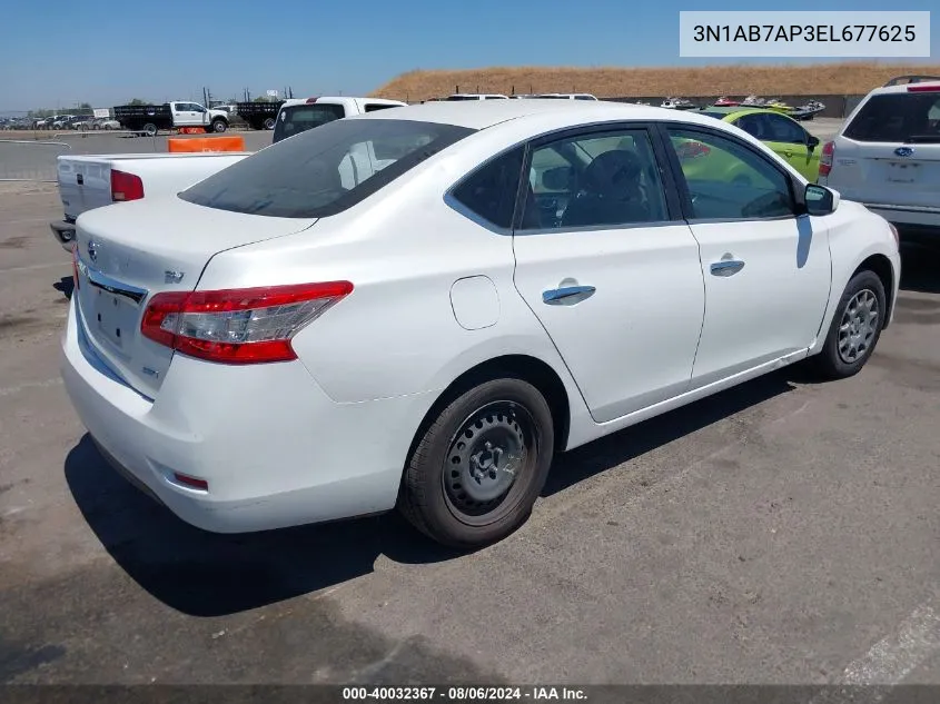 3N1AB7AP3EL677625 2014 Nissan Sentra Fe+ S/Fe+ Sv/S/Sl/Sr/Sv