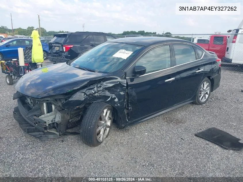 2014 Nissan Sentra Sr VIN: 3N1AB7AP4EY327262 Lot: 40103125