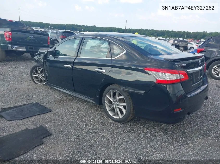 2014 Nissan Sentra Sr VIN: 3N1AB7AP4EY327262 Lot: 40103125