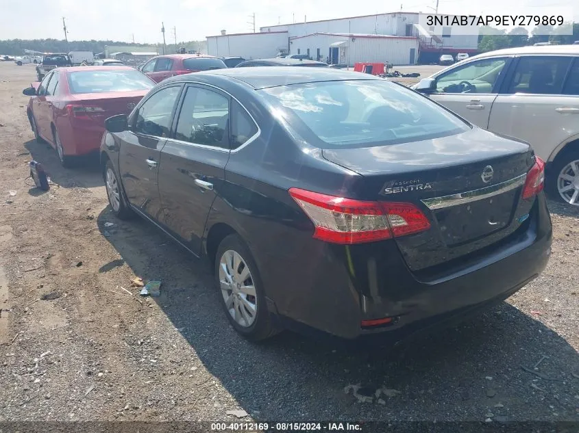 3N1AB7AP9EY279869 2014 Nissan Sentra Sv