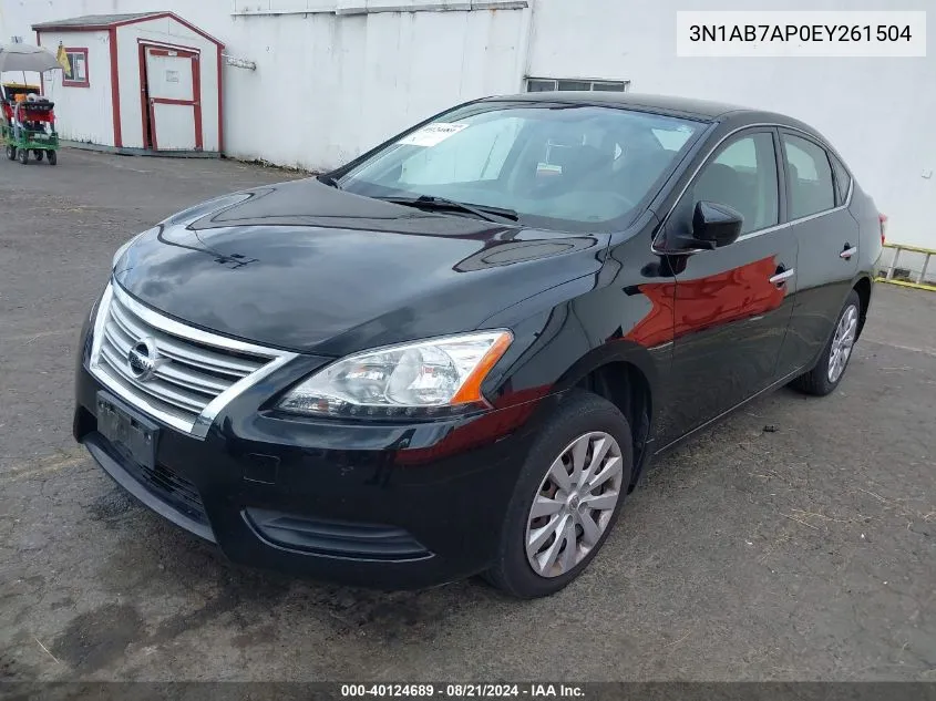 3N1AB7AP0EY261504 2014 Nissan Sentra Fe+ S/Fe+ Sv/S/Sl/Sr/Sv