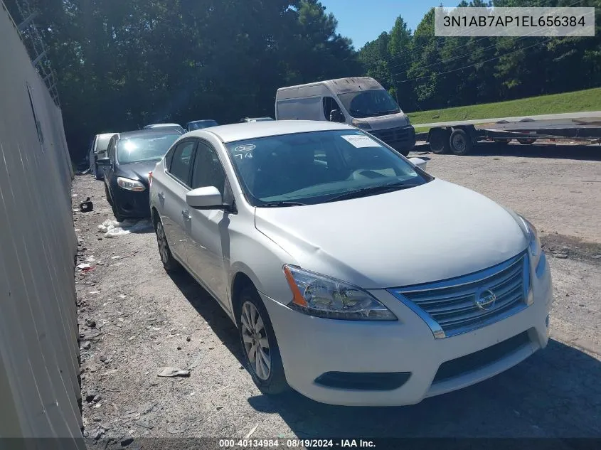 2014 Nissan Sentra Sv VIN: 3N1AB7AP1EL656384 Lot: 40134984