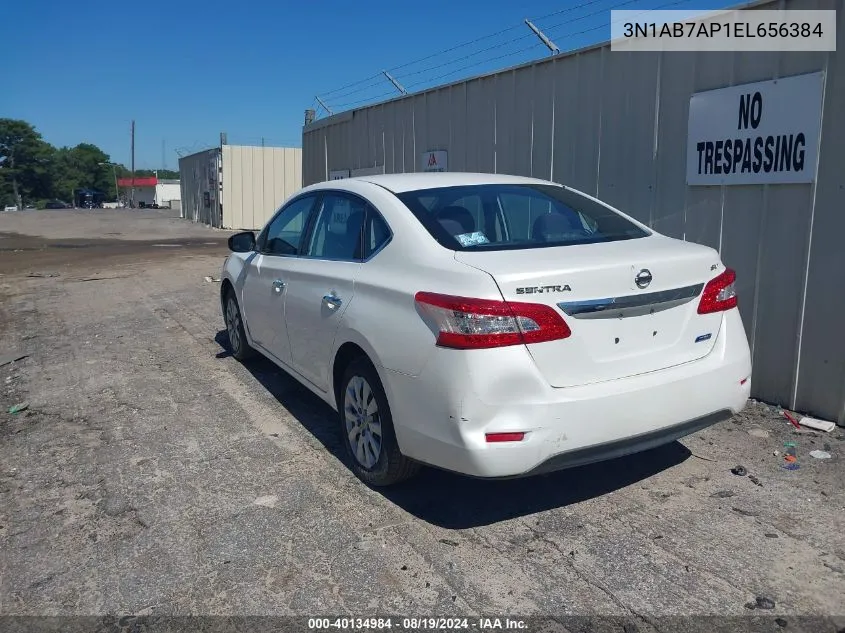 3N1AB7AP1EL656384 2014 Nissan Sentra Sv