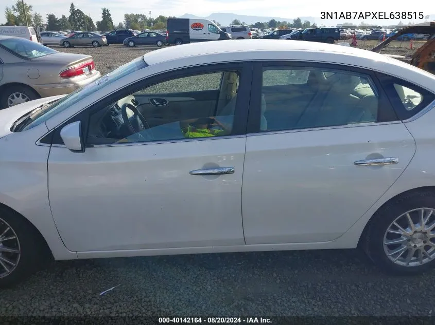 3N1AB7APXEL638515 2014 Nissan Sentra Sv