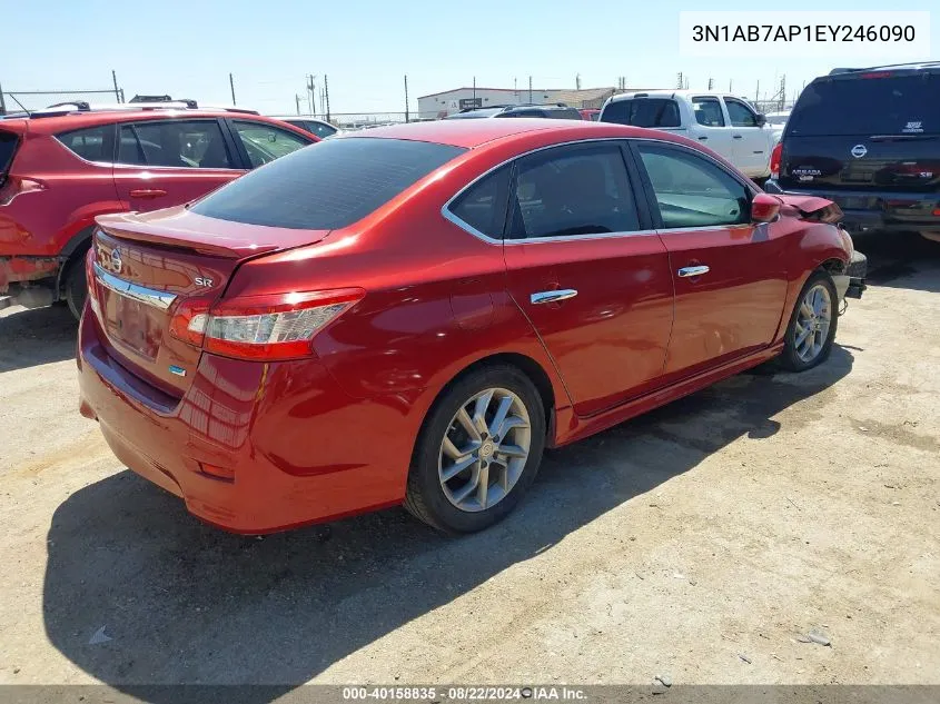 2014 Nissan Sentra Sr VIN: 3N1AB7AP1EY246090 Lot: 40158835