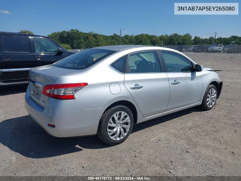 2014 Nissan Sentra Sv VIN: 3N1AB7AP5EY265080 Lot: 40176773