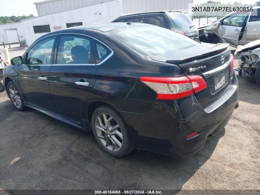 2014 Nissan Sentra Sr VIN: 3N1AB7AP7EL630856 Lot: 40184065