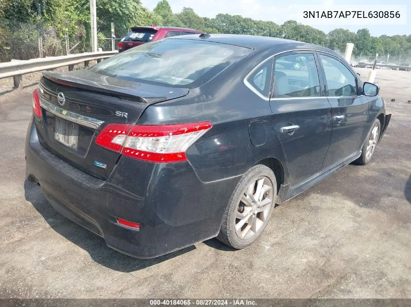 2014 Nissan Sentra Sr VIN: 3N1AB7AP7EL630856 Lot: 40184065