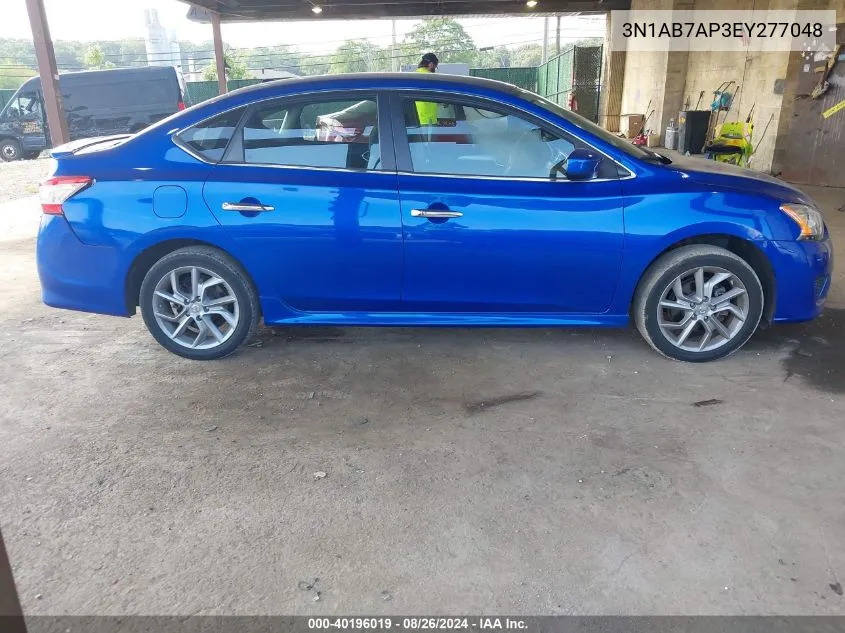 2014 Nissan Sentra Sr VIN: 3N1AB7AP3EY277048 Lot: 40196019