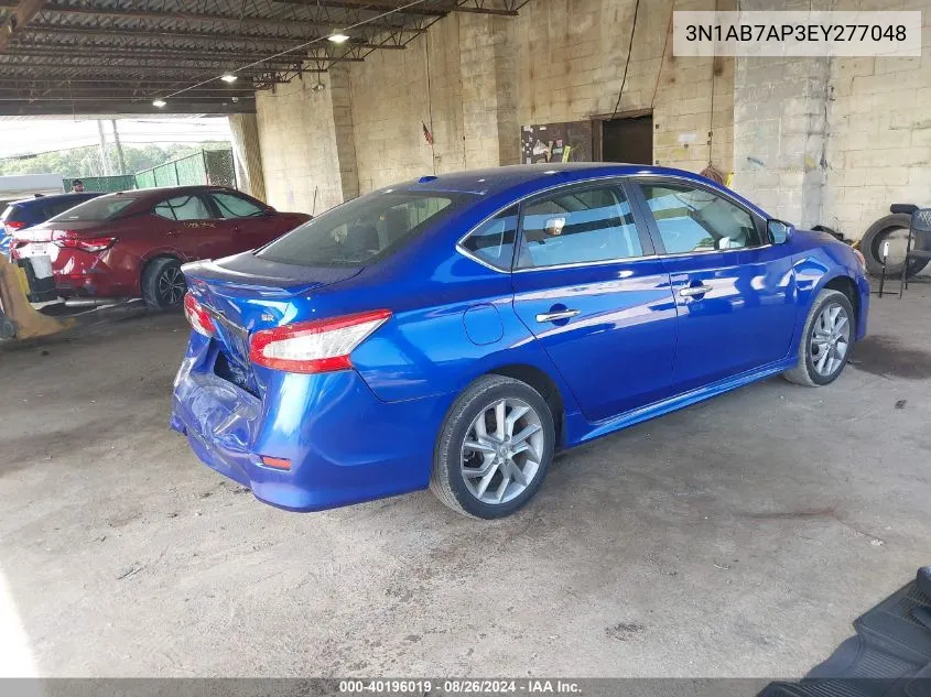 2014 Nissan Sentra Sr VIN: 3N1AB7AP3EY277048 Lot: 40196019