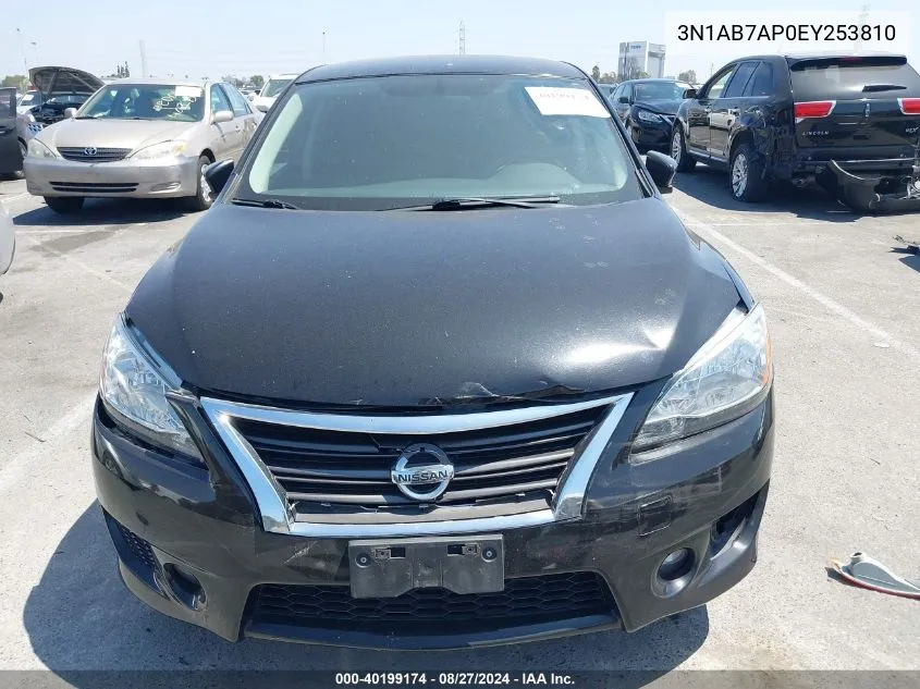 2014 Nissan Sentra Sr VIN: 3N1AB7AP0EY253810 Lot: 40199174