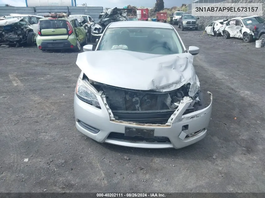 3N1AB7AP9EL673157 2014 Nissan Sentra Sv