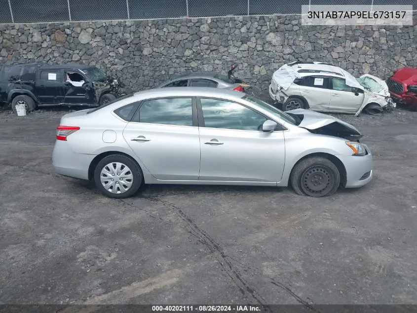 3N1AB7AP9EL673157 2014 Nissan Sentra Sv