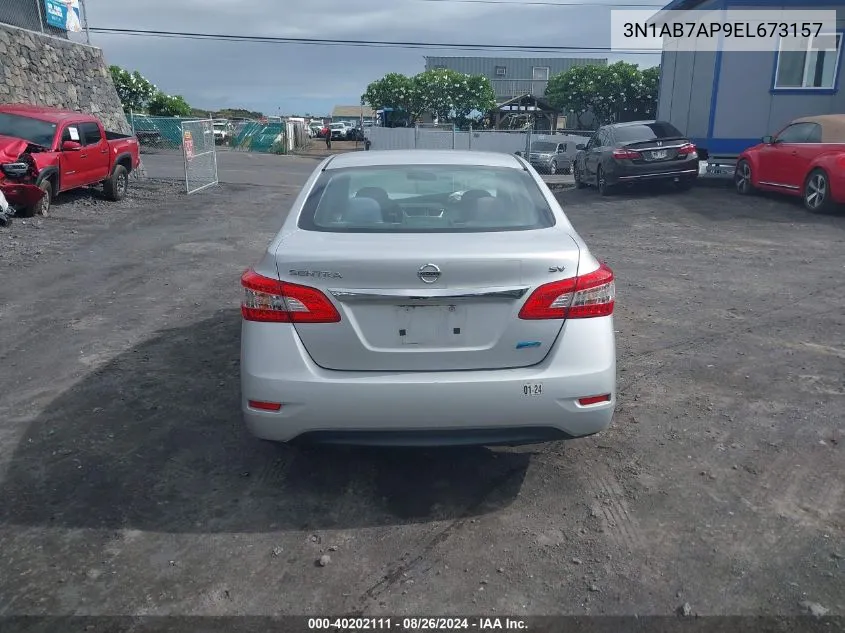 3N1AB7AP9EL673157 2014 Nissan Sentra Sv