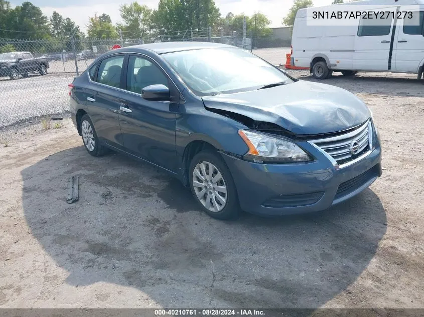 3N1AB7AP2EY271273 2014 Nissan Sentra Sv